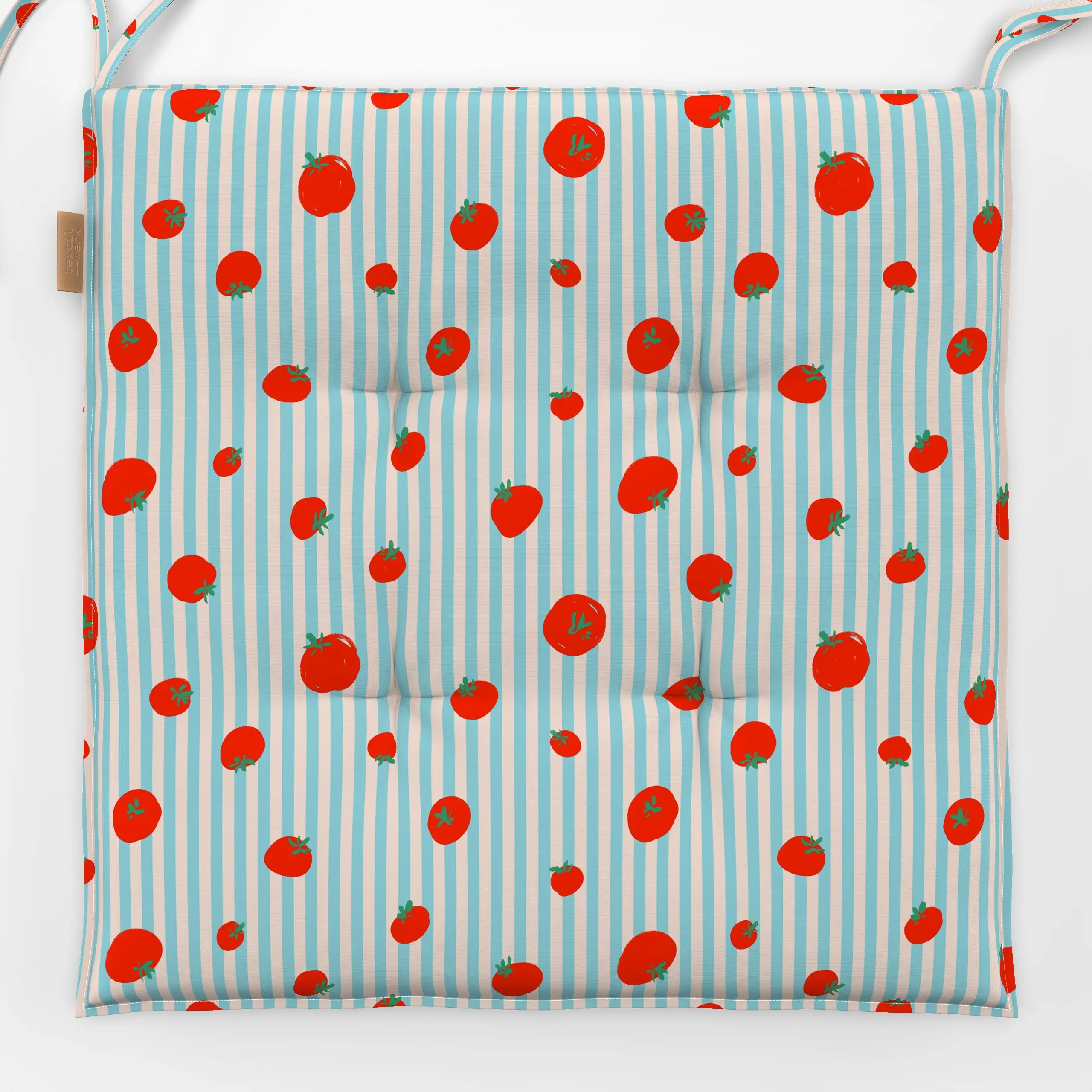 Sitzkissen Tomatoes - Sommer, Küche, Essen & Trinken, Gemüse - von „Julia Schumacher"; Tomaten, Sommer, mediterran, summer, ...