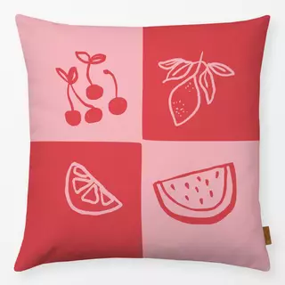 Kissen Früchte Quartett Red Pink