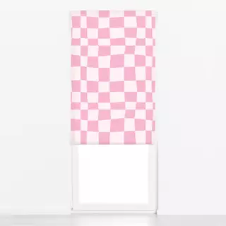 Raffrollo Crazy Chessboard Light