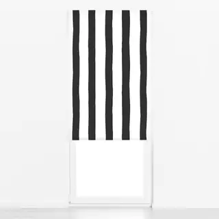 Raffrollo Streifen schwarz weiß