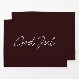 Tischset Mørkrød God Jul