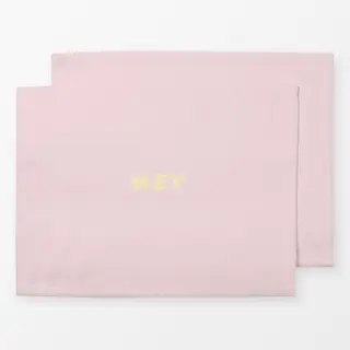 Tischset Picnic Typo Hey Buttergelb