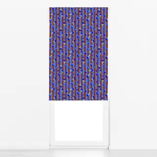Raffrollo Fruity Blueberry Stripes