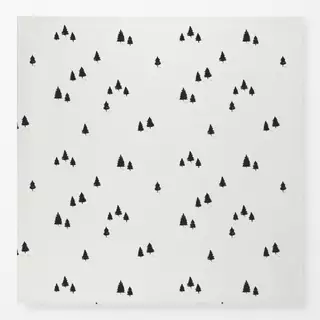 Tischdecke Wintertrees schwarz