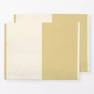 Tischset Block Stripes Pastel Yellow