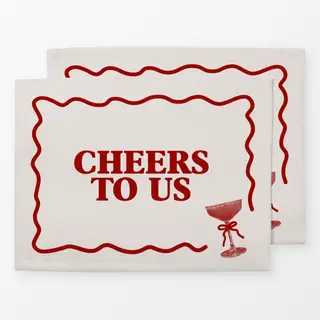 Tischset Cheers To Us