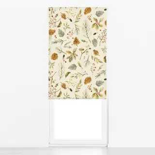 Raffrollo Weihnachten Botanisch Pflanzen