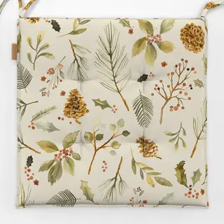 Sitzkissen Weihnachten Botanisch Pflanzen