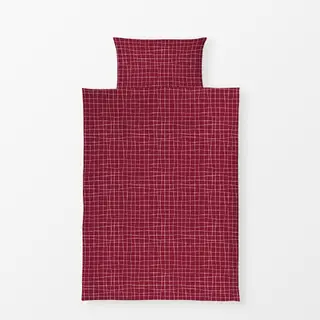 Bettwäsche Picnic Grid Burgund