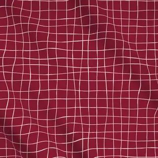 Meterware Picnic Grid Burgund