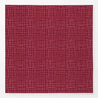 Tischdecke Picnic Grid Burgund