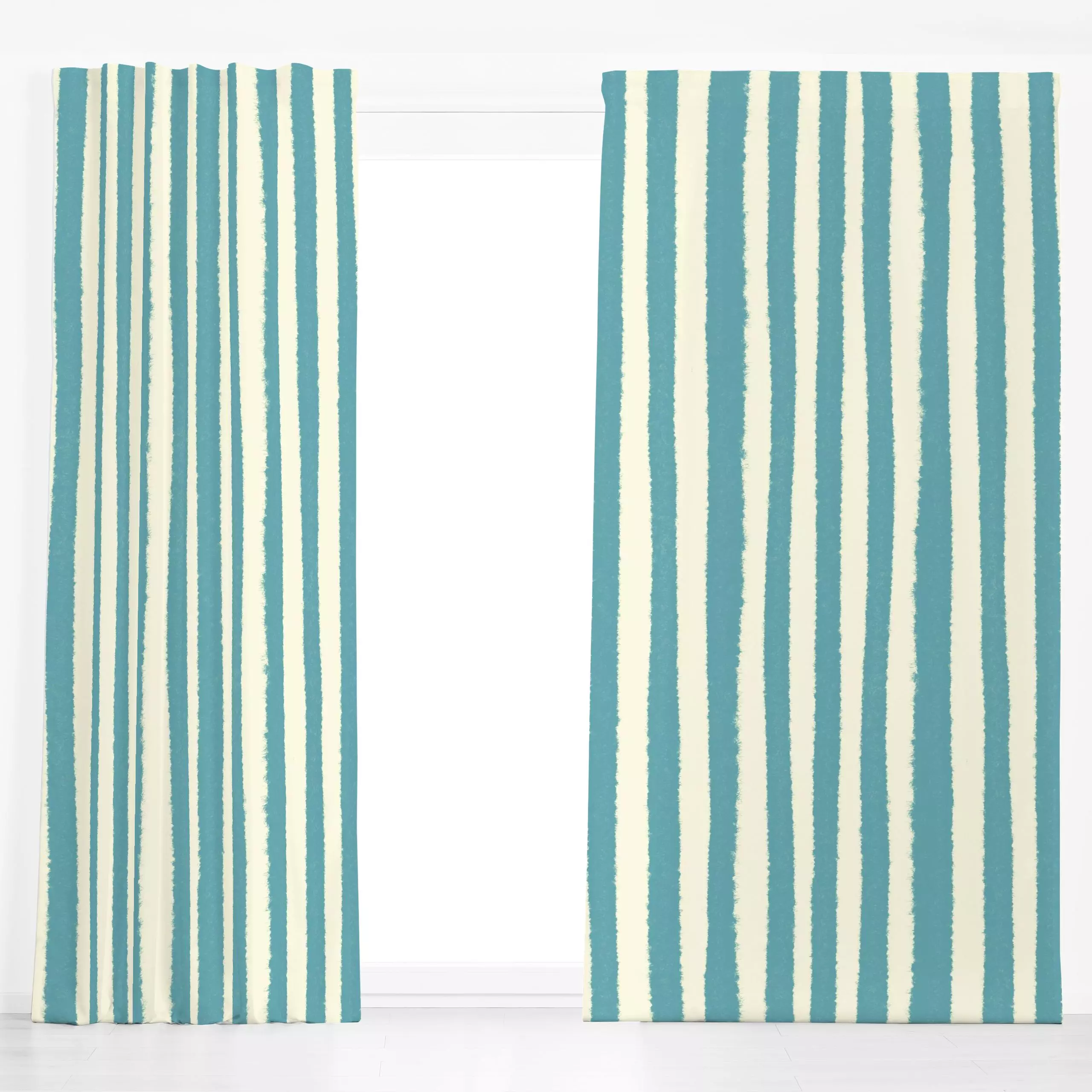 Dekovorhang Amalfiküste Streifen - Symbole & Muster, Reise - von „Studio Dolci"; Muster, Strand, Sommer, maritim, Italien, h...