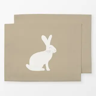 Tischset Hase beige