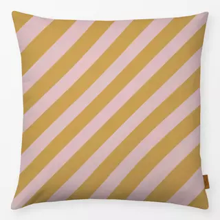 Kissen Candy Stripes | gelb rosa