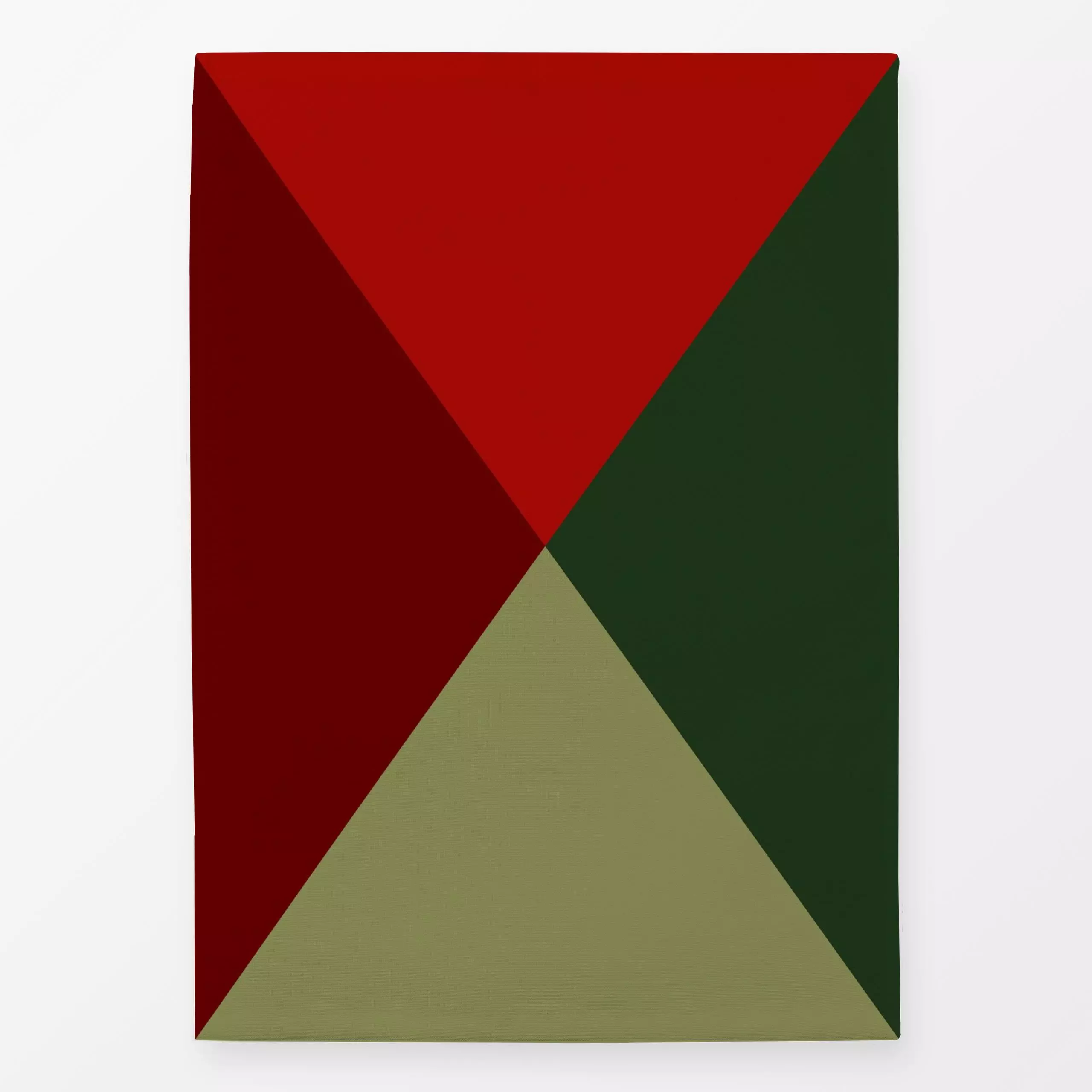 Geschirrtücher Vier Dreiecke - Weihnachten, Winter - von „Kerstin Ax"; Geometrisch, Weihnachten, Winter, rot, dreiecke, colo...