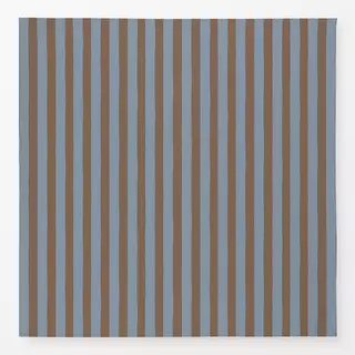 Tischdecke Breite Streifen Blau Braun