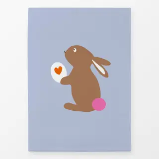 Geschirrtücher Osterhase Mit Ei Hellblau