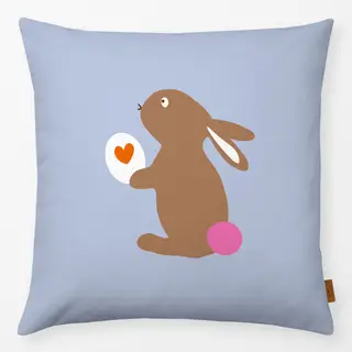 Kissen Osterhase Mit Ei Hellblau
