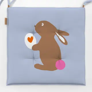 Sitzkissen Osterhase Mit Ei Hellblau