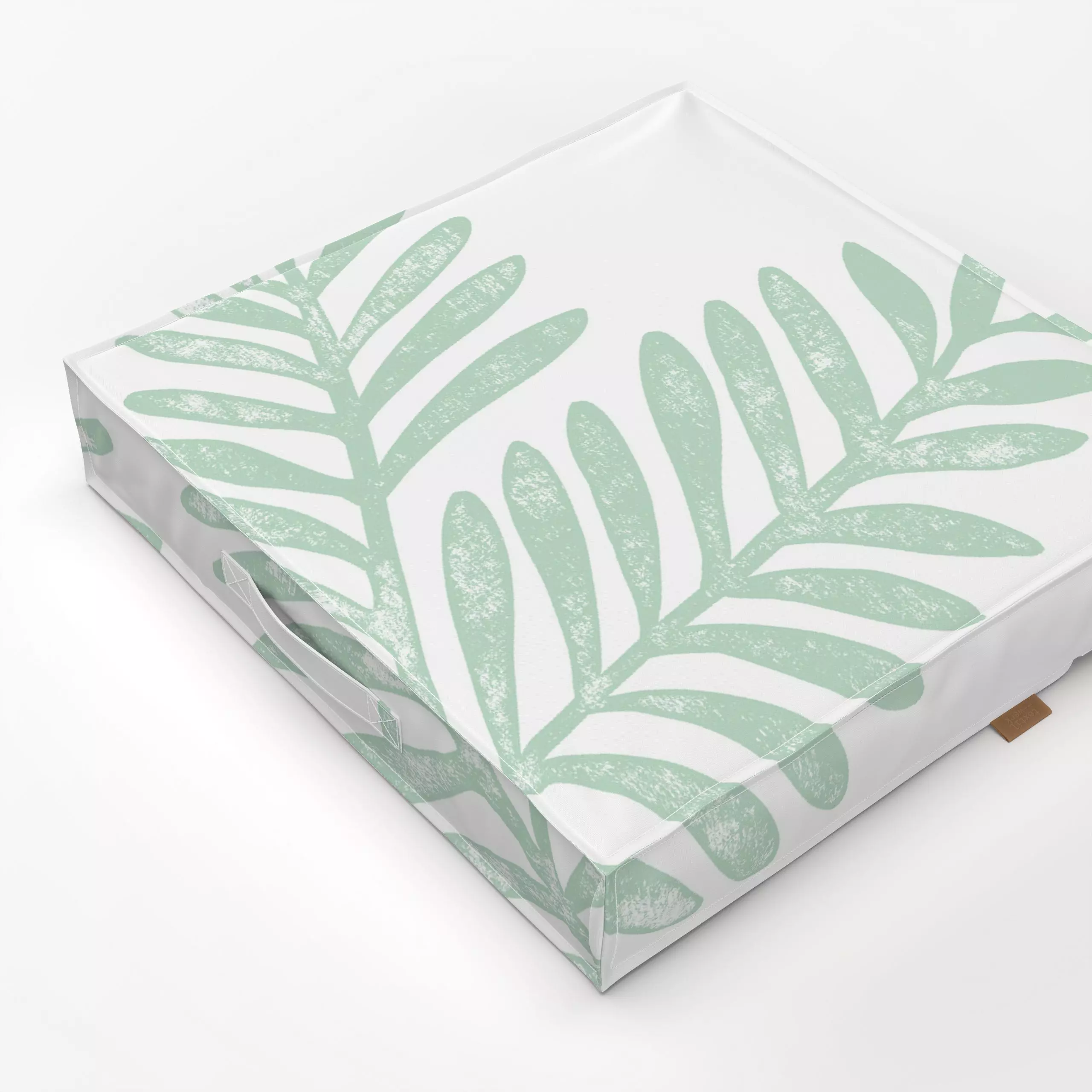 Bodenkissen Große Zweige mint - Weihnachten, Pflanzen & Botanik - von „Studio Kesse“; Blätter, Pflanzen, Palmen, Tannenbaum,...