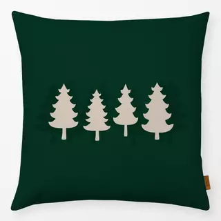 Kissen Winter Trees pine green