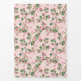 Geschirrtücher Rococo Affe Chinoiserie Pink