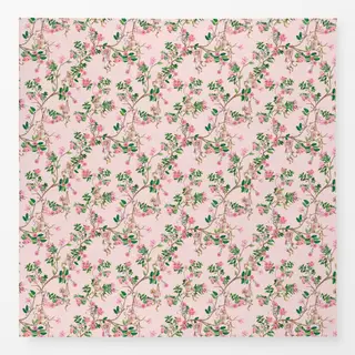 Tischdecke Rococo Affe Chinoiserie Pink