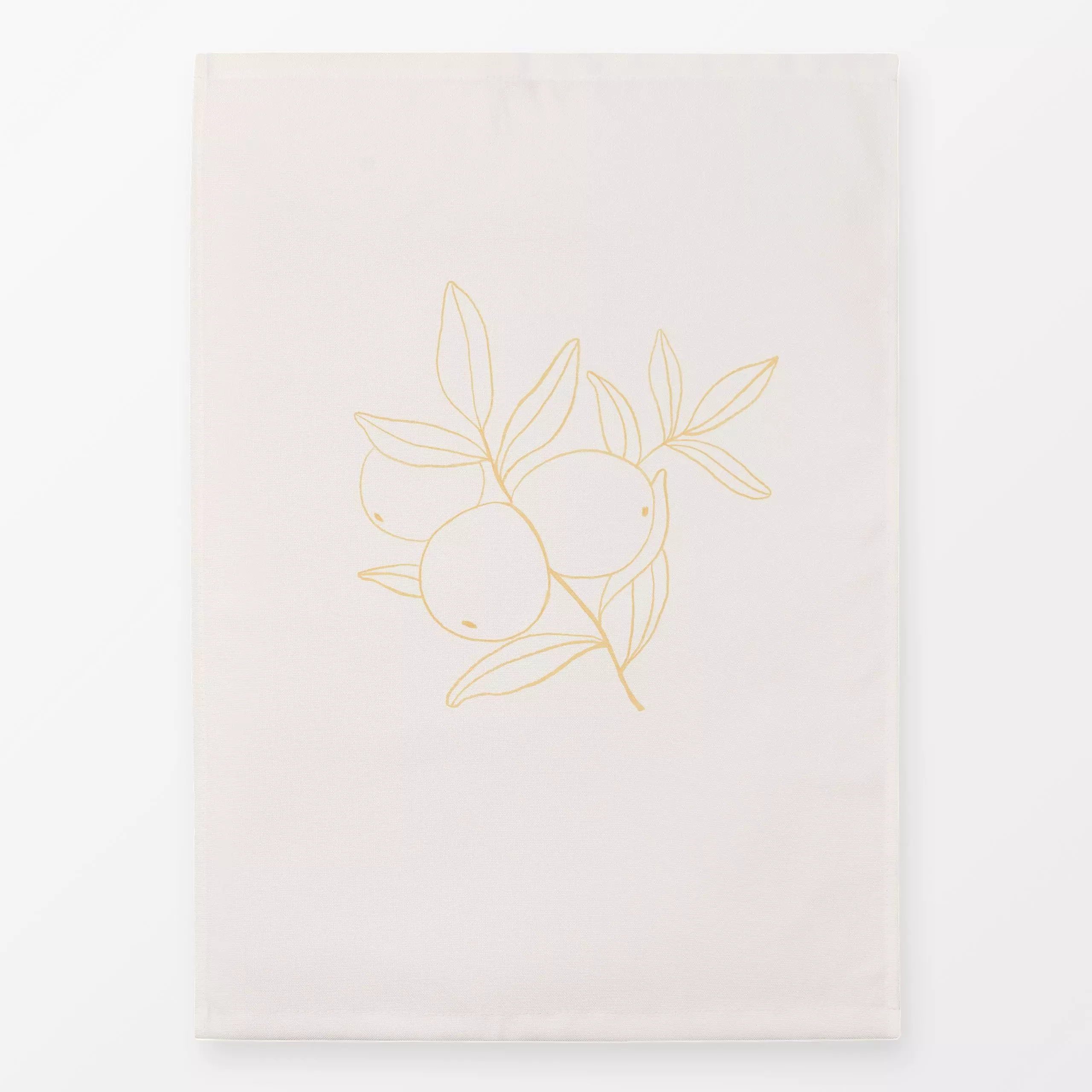 Geschirrtücher Peach Placement - von „Anna Petersen"; minimal, creme, Peaches, williammorris, Dekokissen, peachfuzz, slowliv...