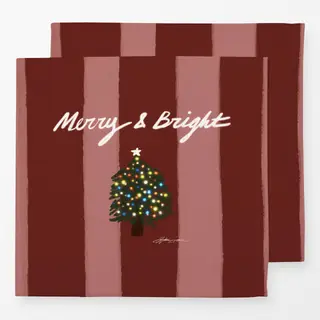 Servietten Merry & Bright Stripes
