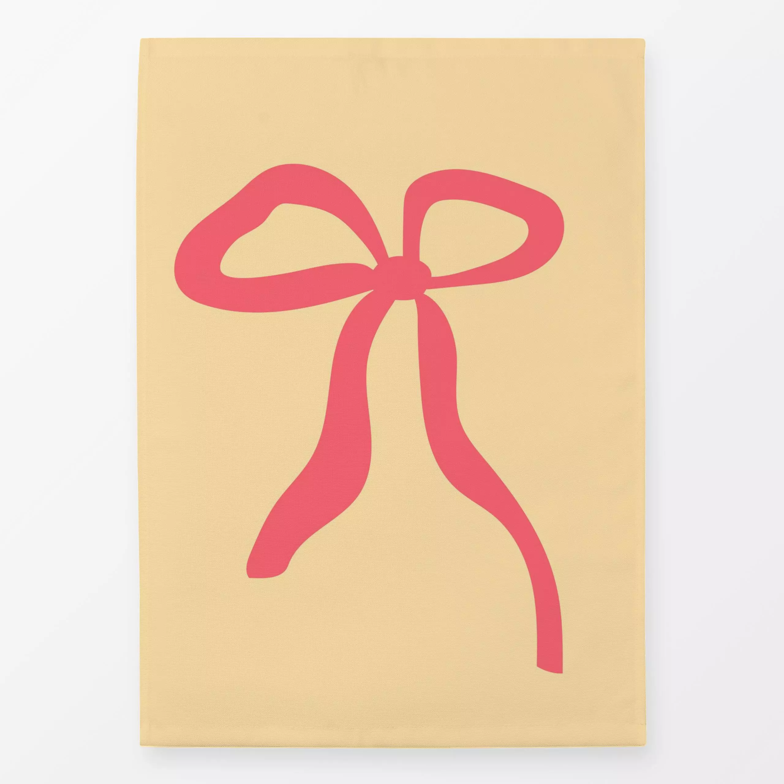 Geschirrtücher Schleife Pink - Kinderzimmer & Motive für Kinder, Liebe, Romantik & Pride - von „Jana Moßmann"; Kinderzimmer,...