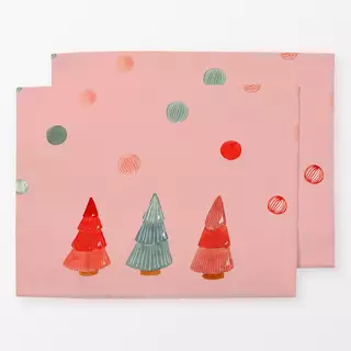 Tischset Trees-rosa