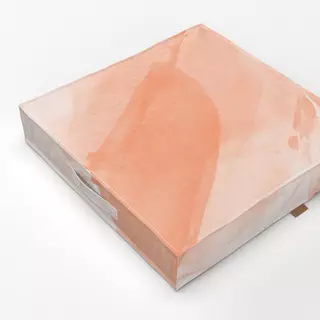 Bodenkissen Brush strokes peach 2