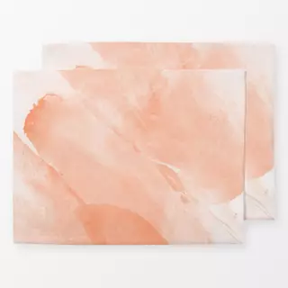 Tischset Brush strokes peach 2