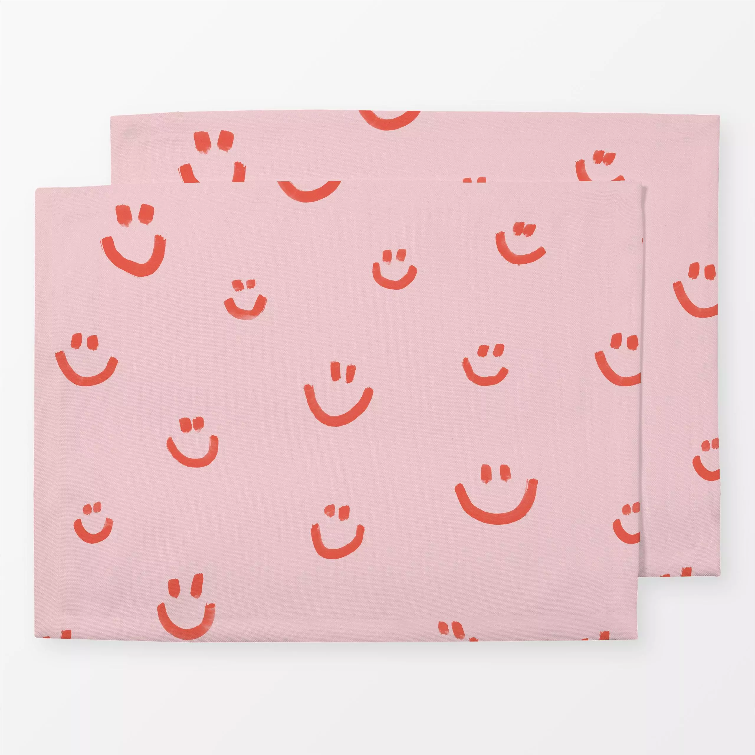 Tischset Happy Smile 2 - Anlässe - von „Primus Pattern"; Geburtstag, Face, Augen, Gesichter, Happy, positiv, heiter, Smiley,...