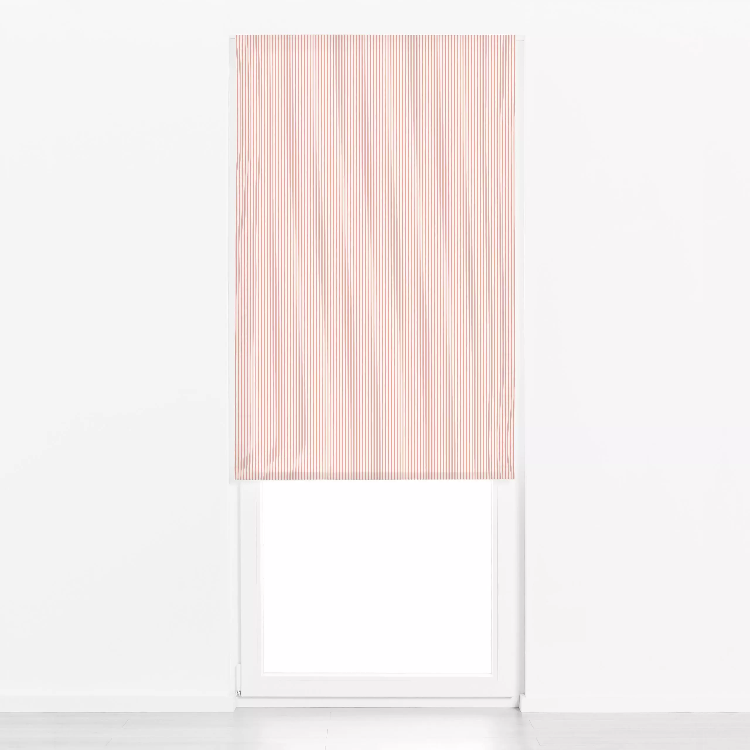Raffrollo Stripes coral beige - Symbole & Muster - von „Kathrin Woo"; Muster, minimal, kleingemustert, modern, stripes, gest...