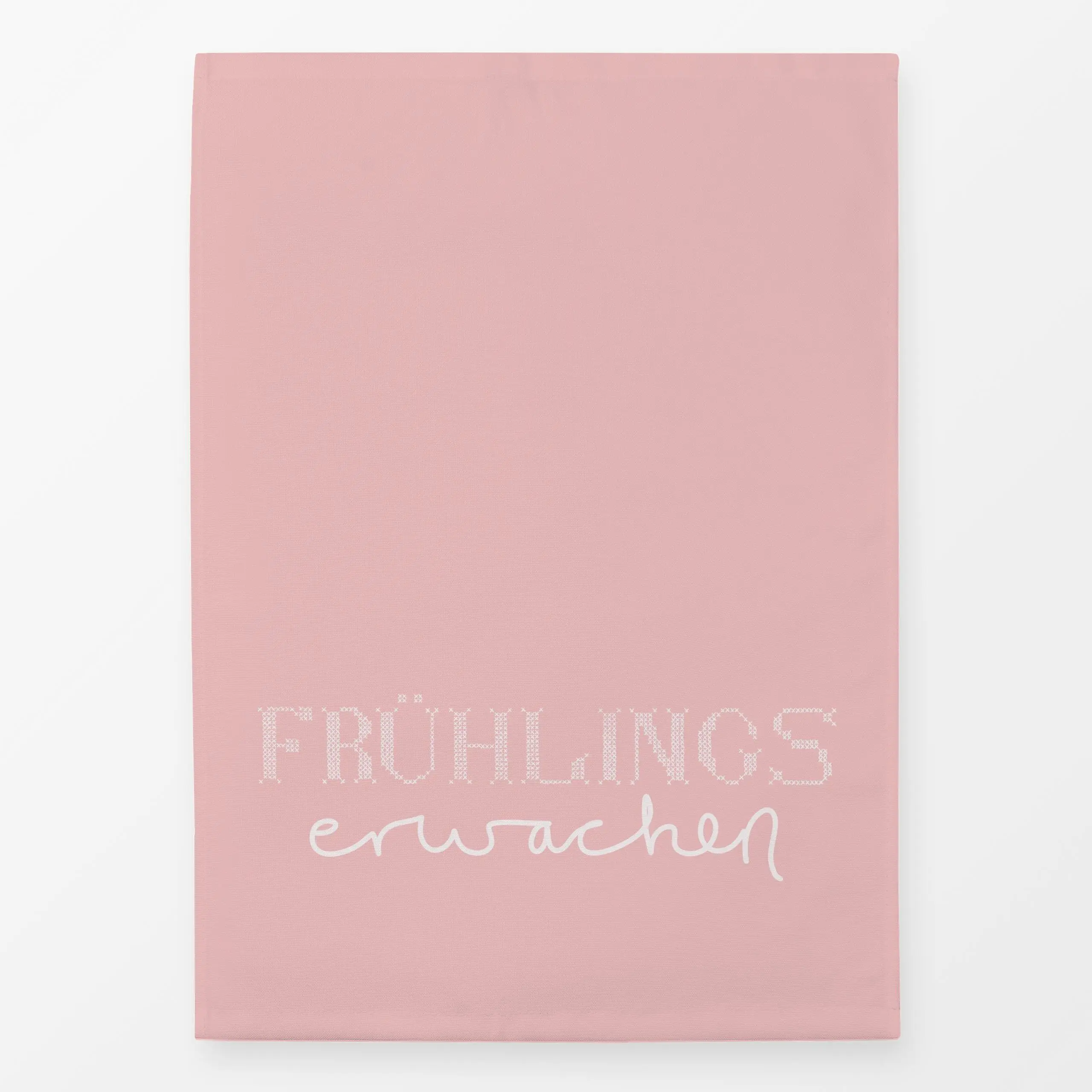 Geschirrtücher Frühlingserwachen Kreuzstich - Frühling - von „Sophie Augustin Illustration"; typografie, Fruehling, Stickere...
