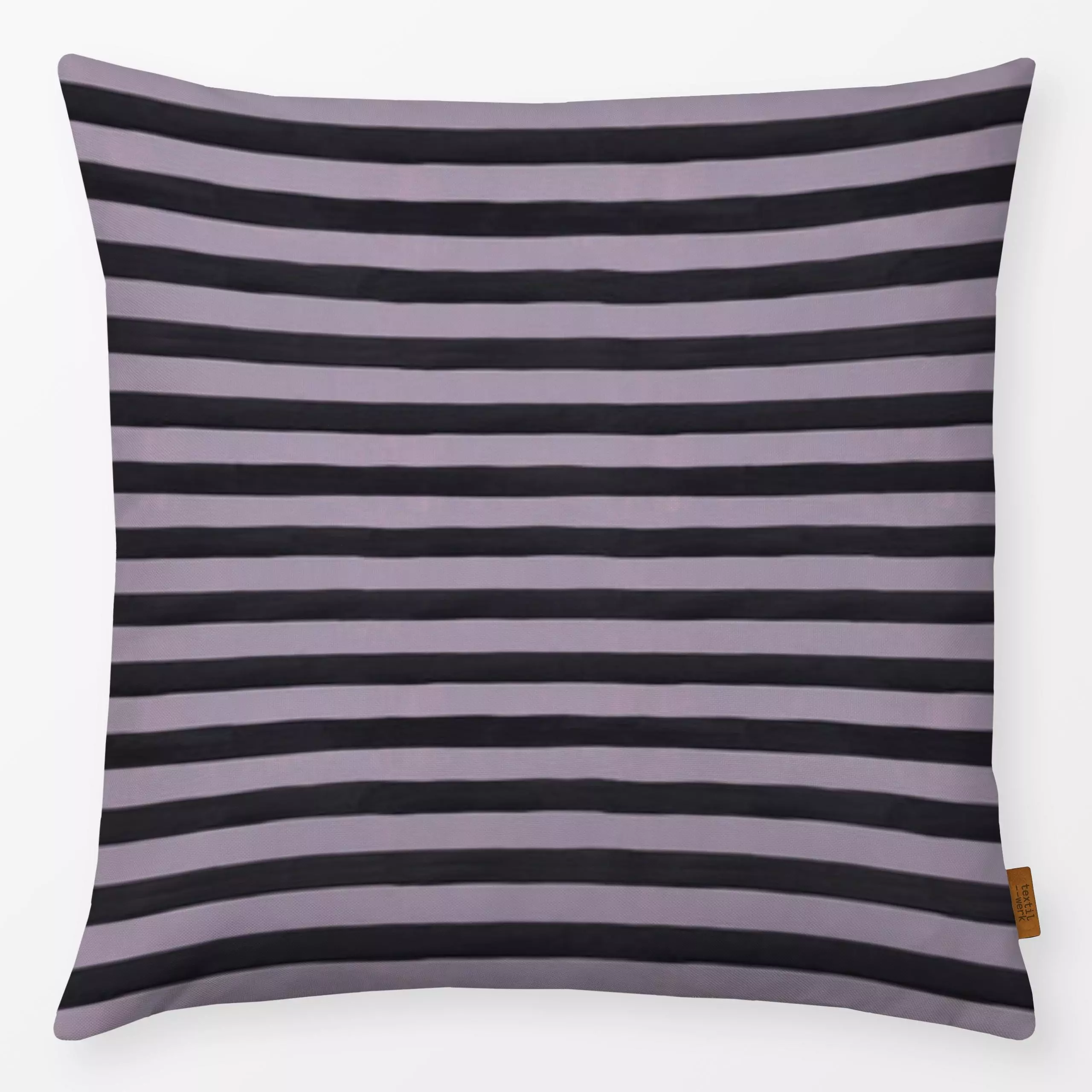 Kissen Stripes Lavender small - Sommer, Symbole & Muster - von „Iris Knabenschuh Textildesign"; Muster, Linien, Streifen, La...