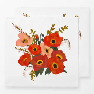 Servietten Mohnblumen