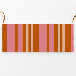 Bankauflage Vertikale Streifen Pink Orange