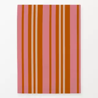 Geschirrtücher Vertikale Streifen Pink Orange