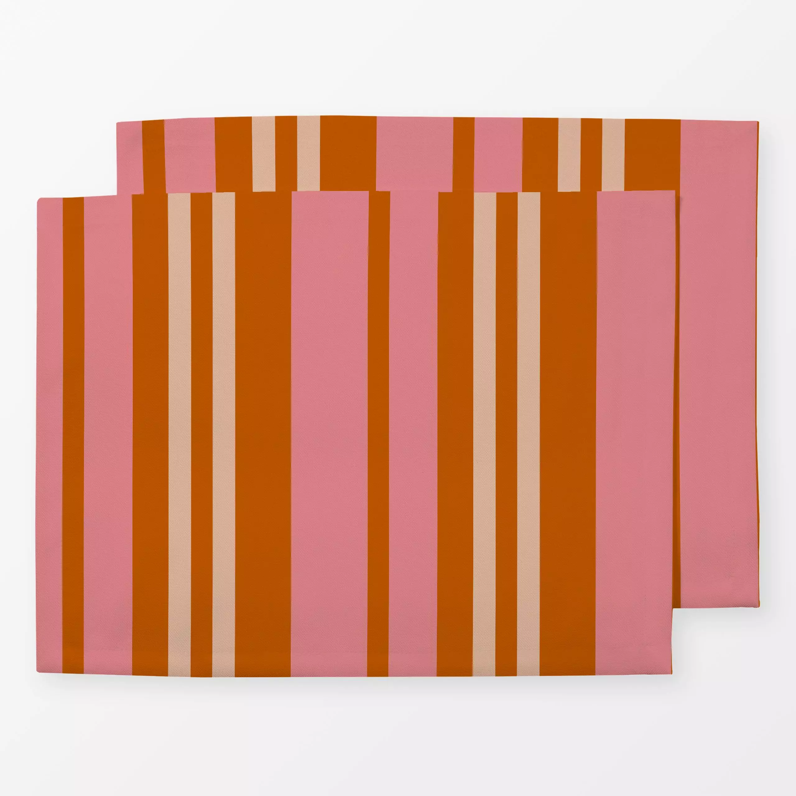 Tischset Vertikale Streifen Pink Orange - Herbst, Sommer, Symbole & Muster - von „Alisa Knöß"; skandinavisch, modern, Herbst...