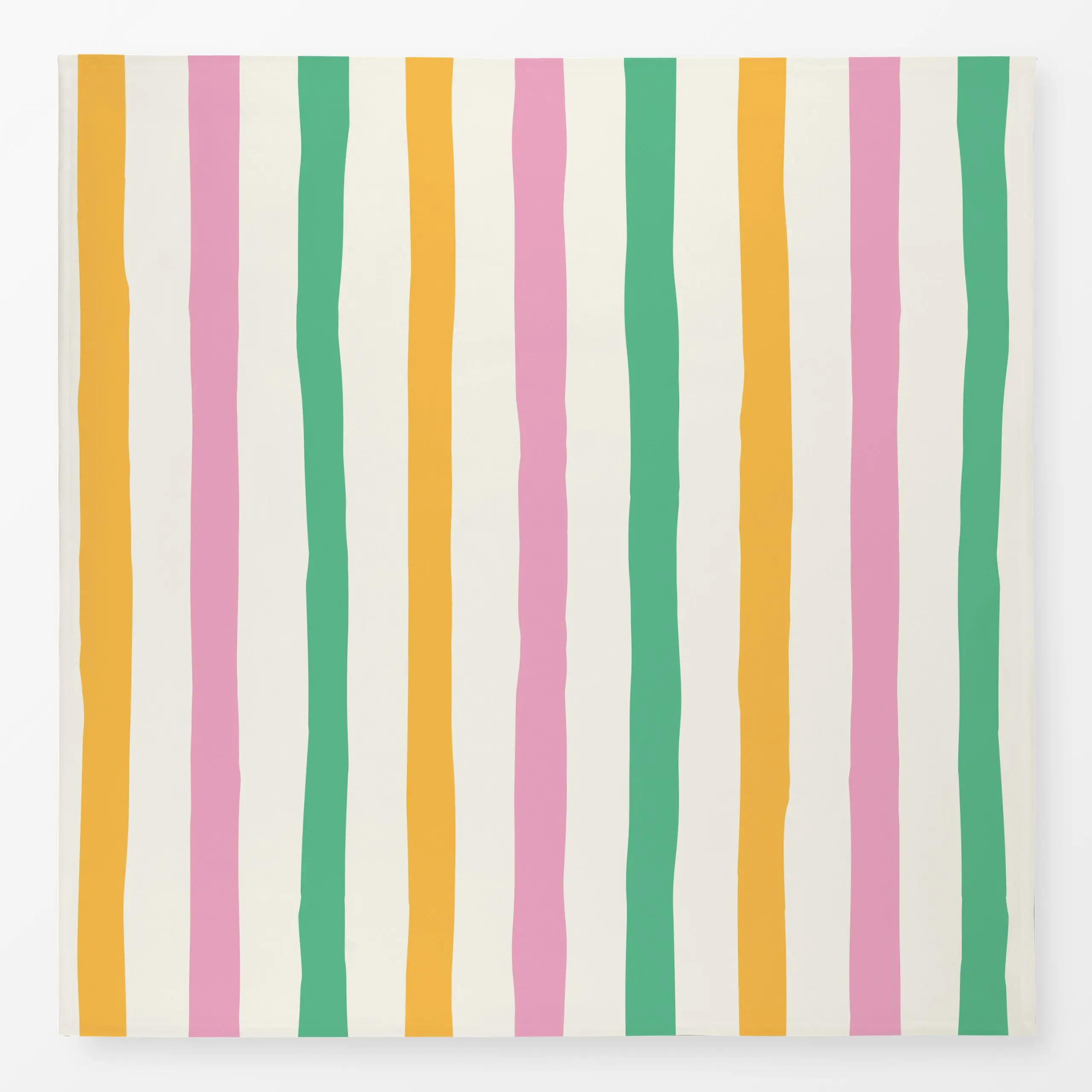 Tischdecke Linien Magic - pastell - Frühling, Symbole & Muster - von „Heyduda"; Streifen, rosa, gelb, outdoor, Pastell, Frue...