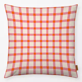 Kissen Picknick Karo Rot & Pink