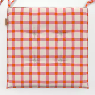 Sitzkissen Picknick Karo Rot & Pink