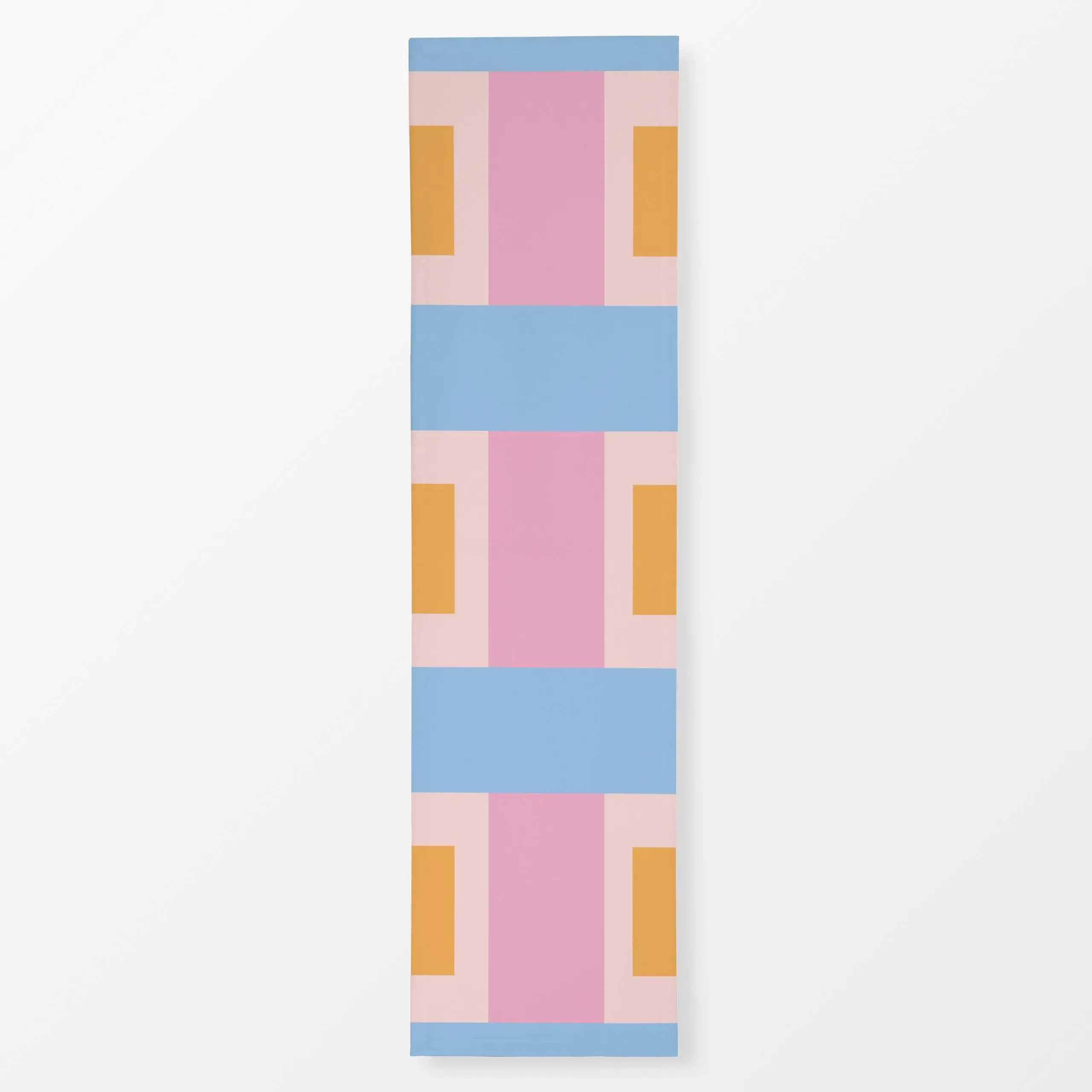 Tischläufer Urban Summer Vibes - Sommer, Symbole & Muster - von „Ines Keck"; Streifen, Retro, Geometrisch, stripes, rechteck...