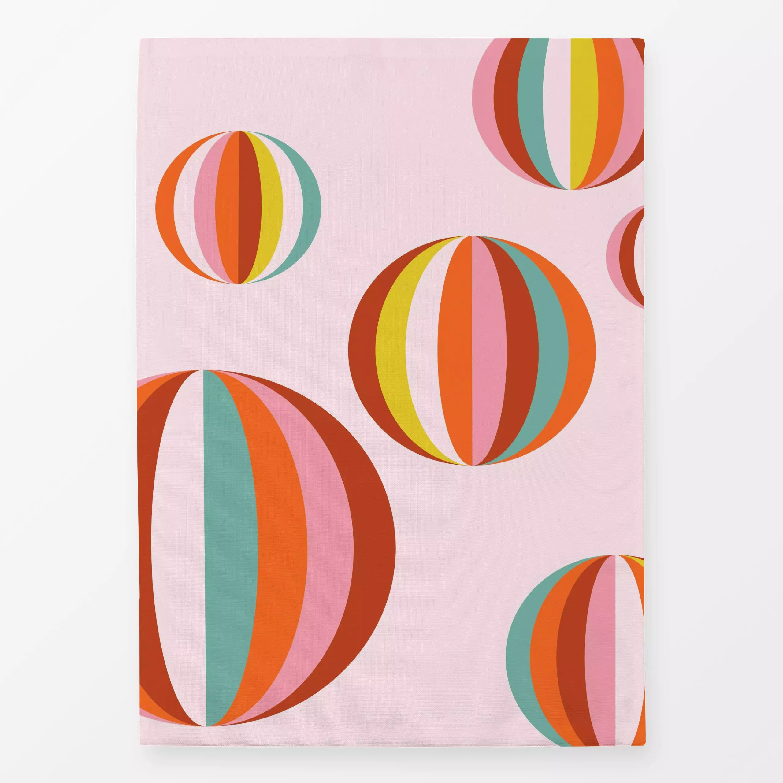 Geschirrtücher Farbfreude Ballons 2 - Symbole & Muster, Retro & Vintage - von „Primus Pattern"; Punkte, Streifen, Retro, Dot...