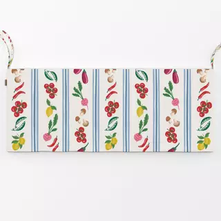 Bankauflage Gemüsestreifen im Landhausstil