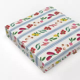 Bodenkissen Gemüsestreifen im Landhausstil