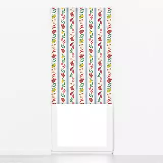 Raffrollo Gemüsestreifen im Landhausstil