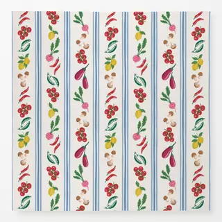 Tischdecke Gemüsestreifen im Landhausstil